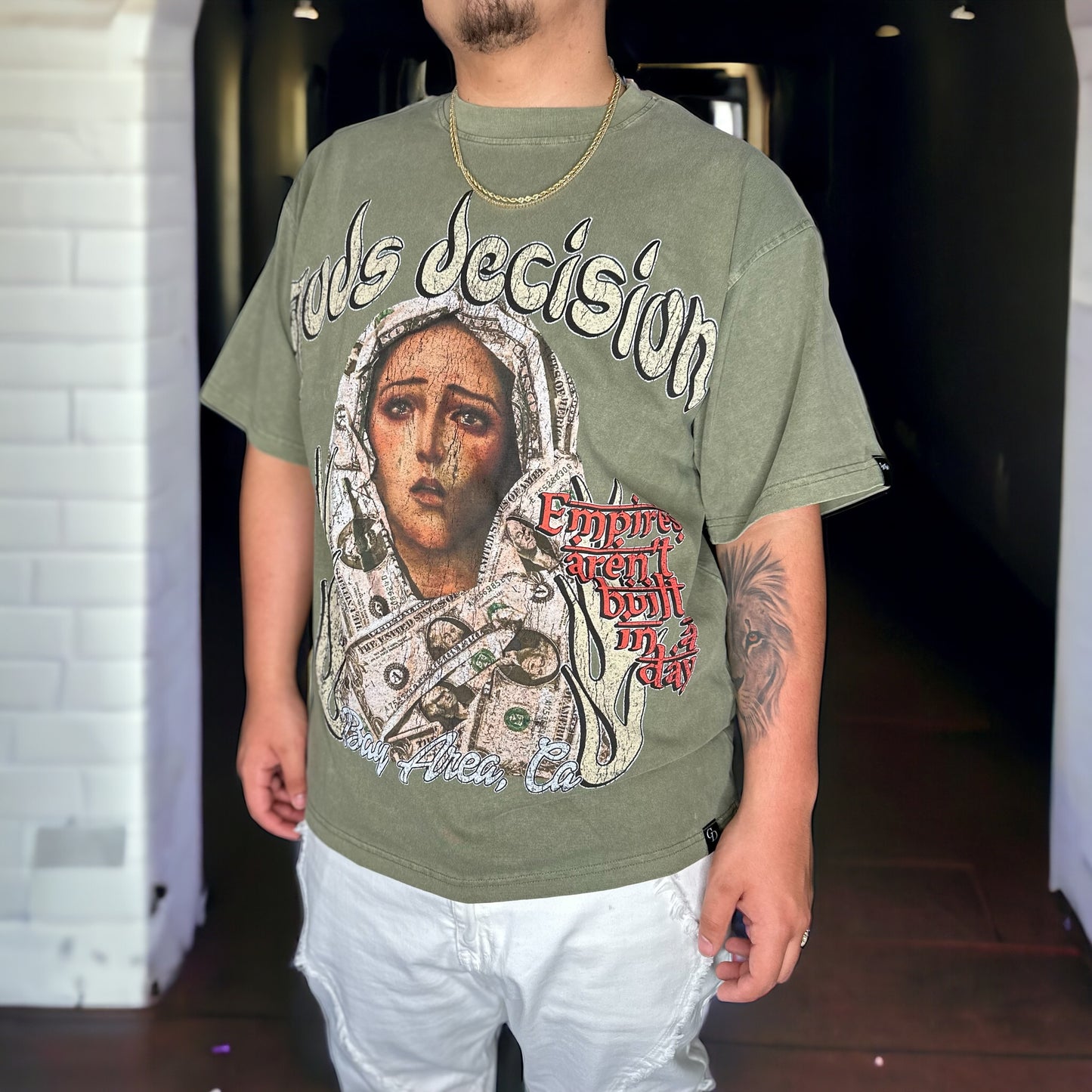 GD x LNEM (virgin mary) graphic tee